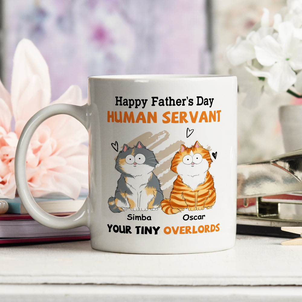 To My Human Servant - Personalized Custom 11oz & 15oz Coffee Mug for Pet Lovers