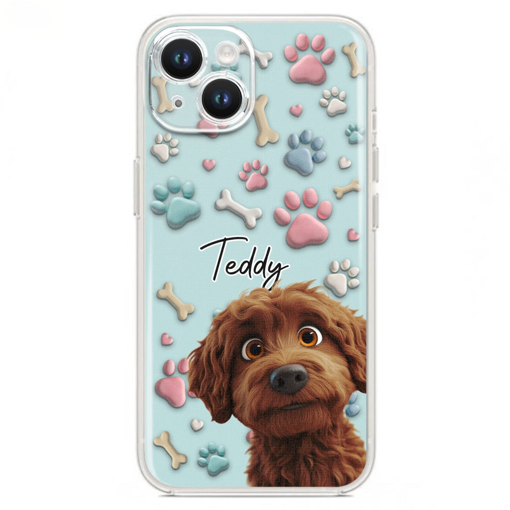 Adorable Dog Cartoon - Customizable Personalized Phone Case for Fashion-Forward Users