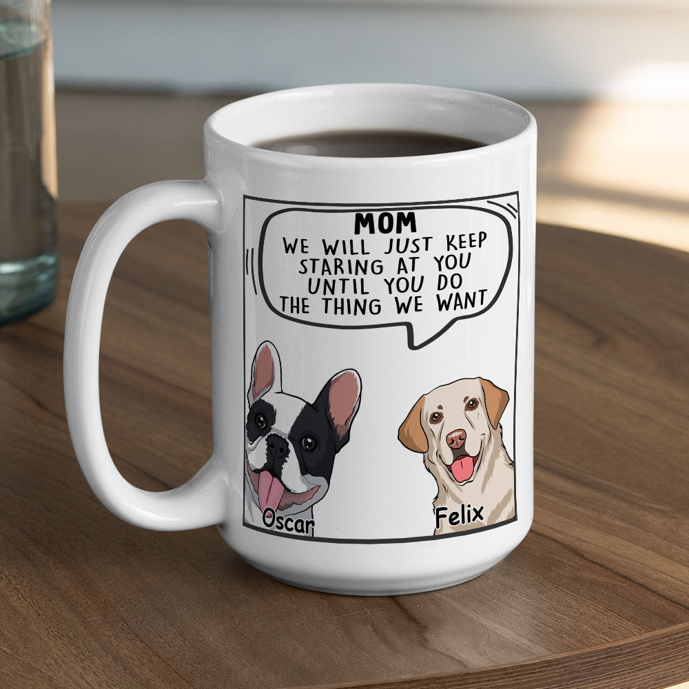 Personalized Custom 'Dogs Will Just' Coffee Mug for Pet Lovers