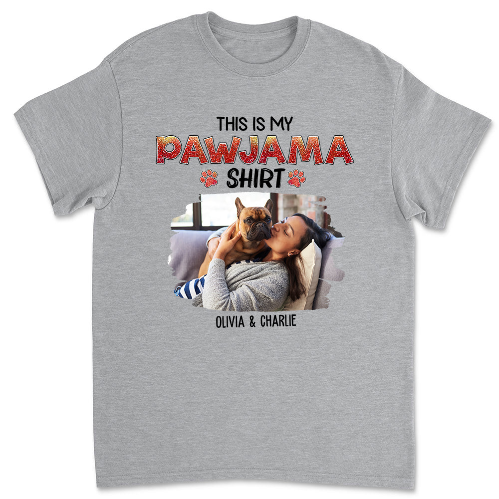 Pawjama Blink Photo - Personalized Custom Unisex 5.3 oz T-Shirt for Pet Lovers