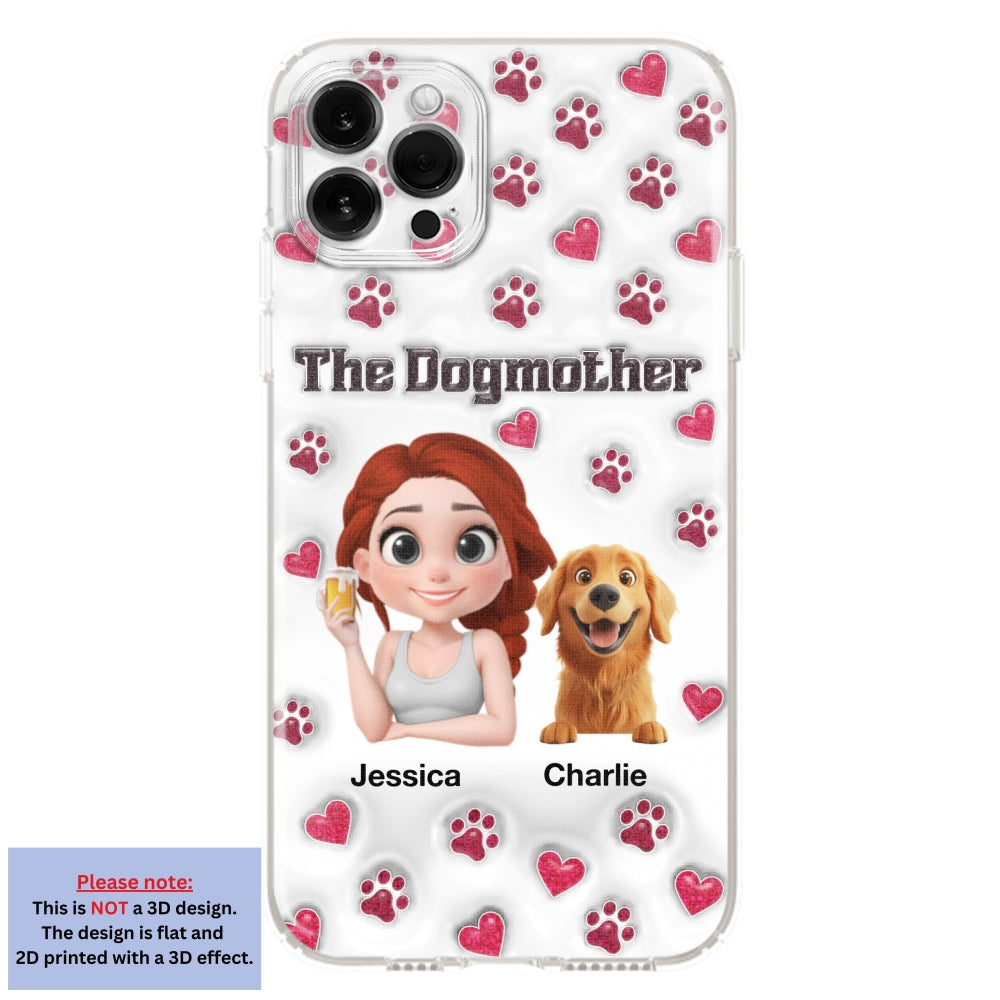 Slay Cartoon Dog Mother - Exclusive Personalized Custom 3D Inflated Effect Phone Case for Stylish Protection