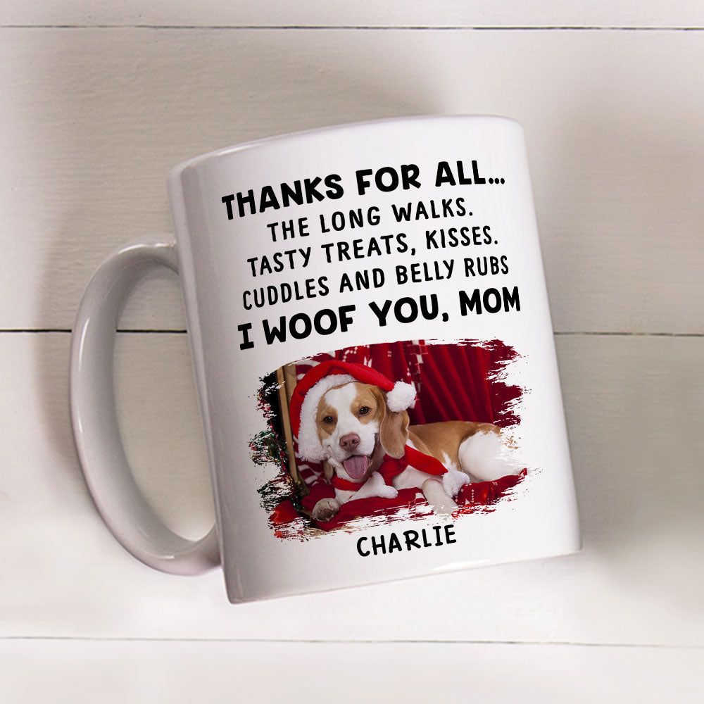 Personalized Custom Dog Thanks All Coffee Mug - Ideal Gift for Pet Lovers