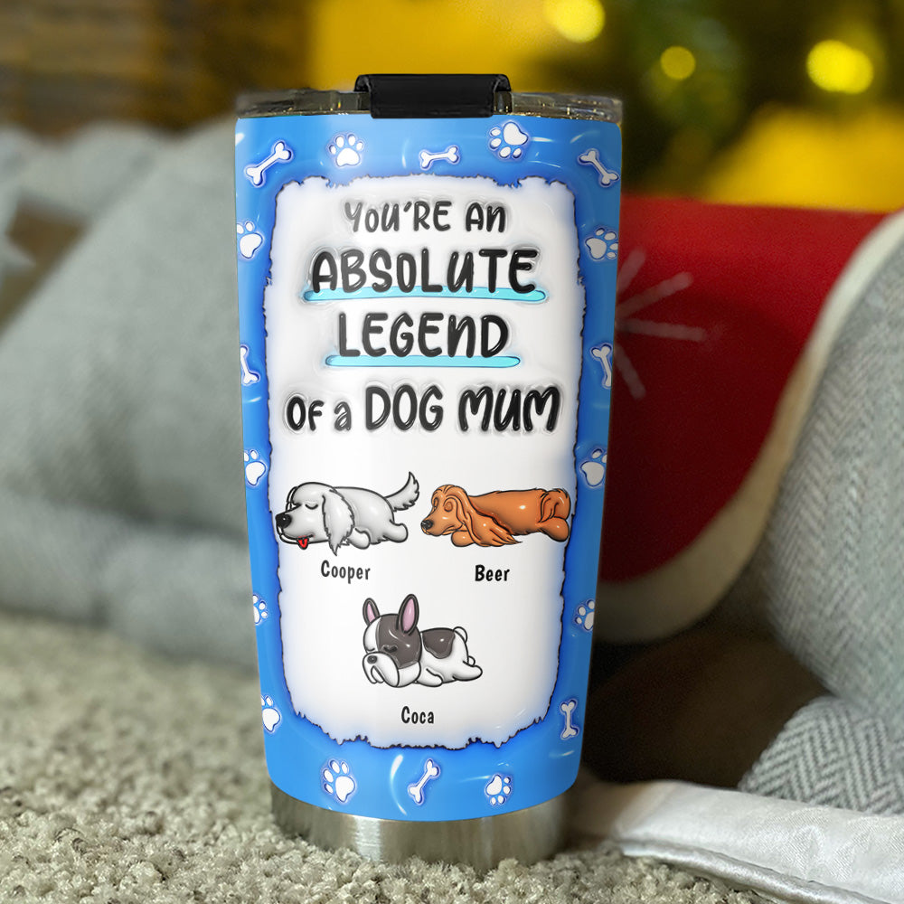 Legendary Personalized Custom 3D Inflated Effect Tumbler for Dog Parents
