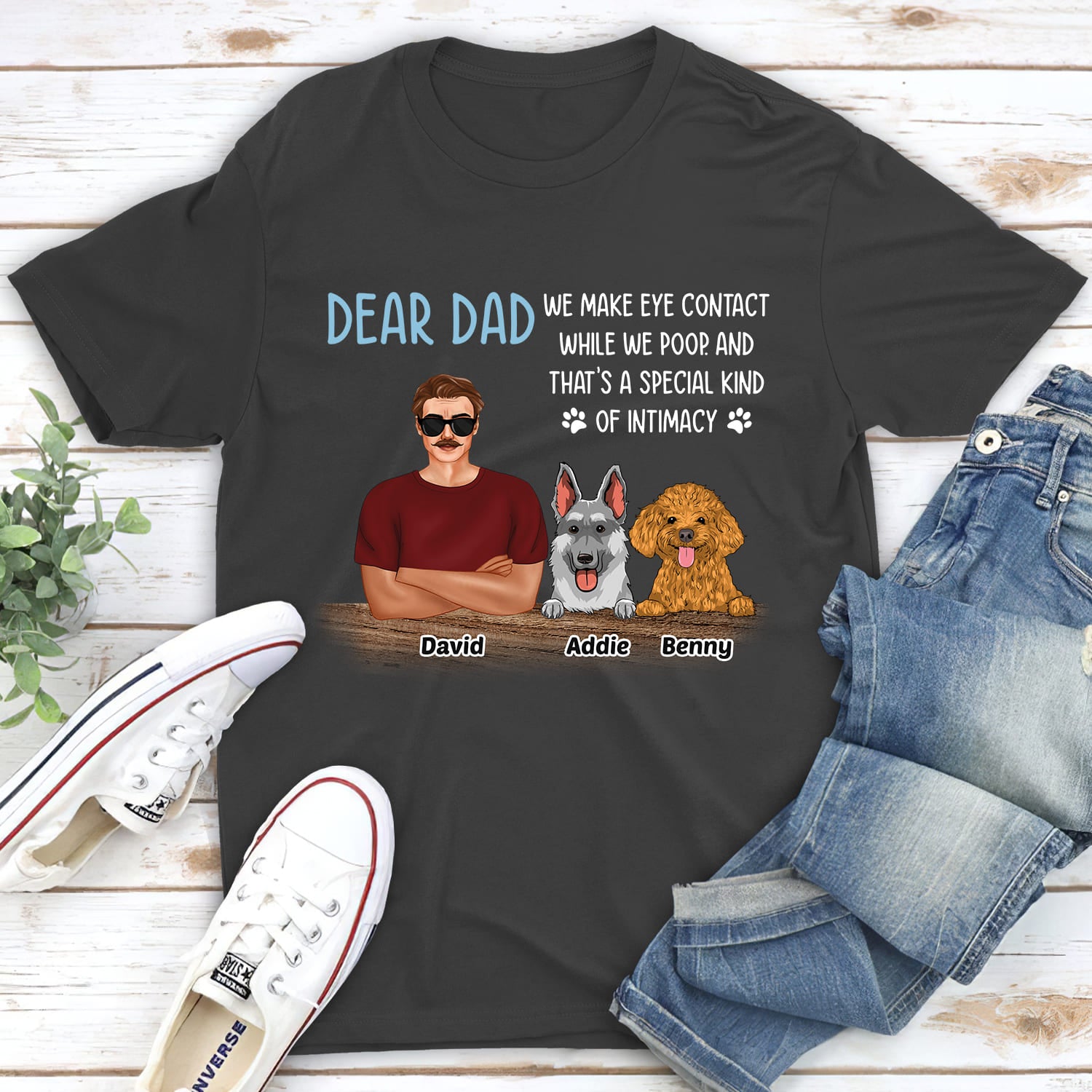 Exclusive Personalized Custom Unisex 5.3 oz Intimacy T-shirt for Pet Lovers