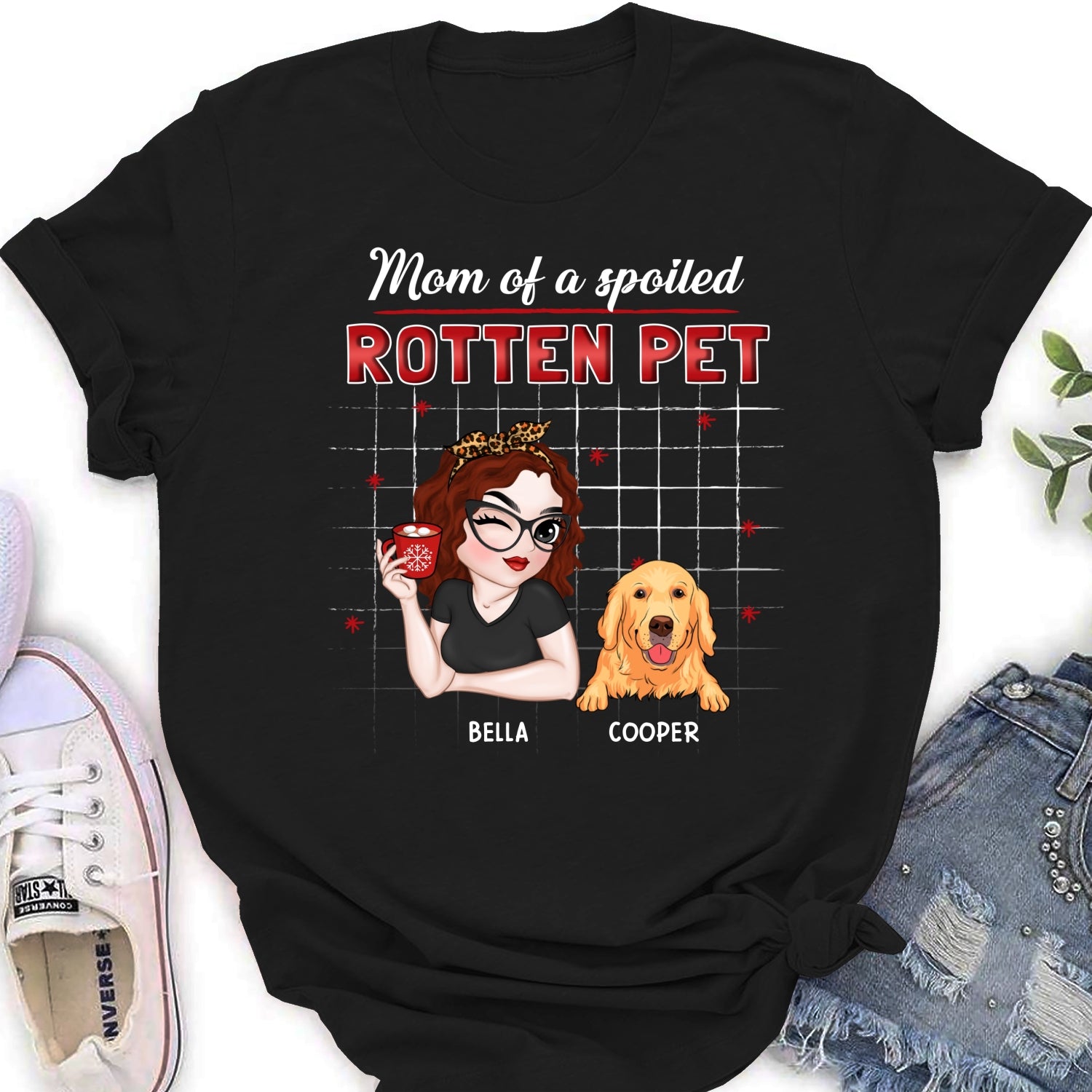 Best Pet Dad Mom - Personalized Custom Women's T-shirt: A Perfect Gift for Pet Lovers