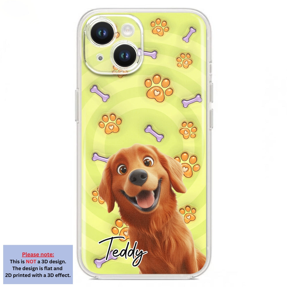 Exclusive Personalized Custom 3D Inflated Effect Phone Case - This Human Belongs To Us Cartoon Design