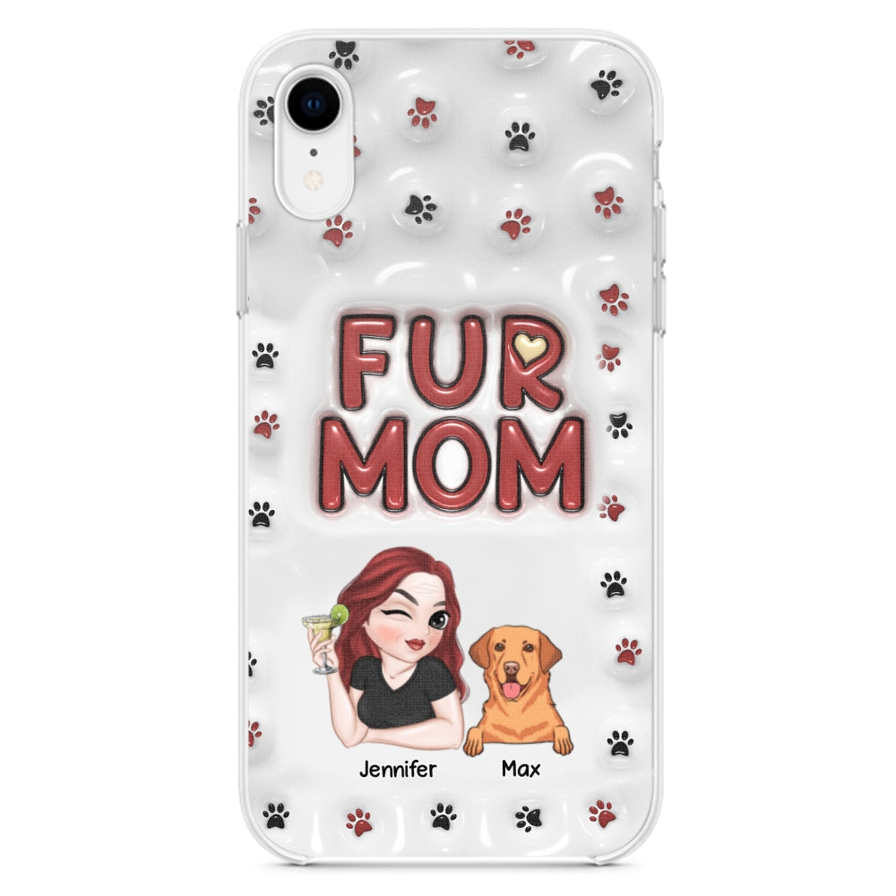Lovely Fur Mom - Exquisite Personalized Custom 3D Inflated Effect Smartphone Case