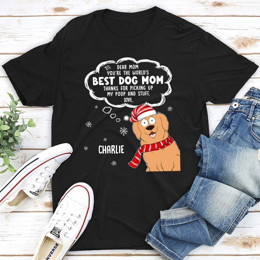 Grateful To Dog Mom - Customizable Personalized Unisex 5.3 oz T-shirt