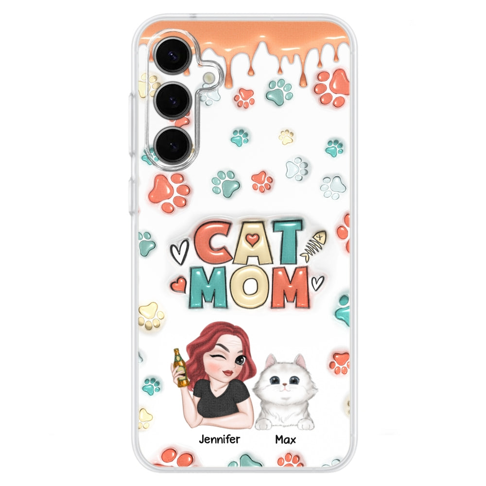 My Lovely Cat - Personalized Custom 3D Inflated Effect Smartphone Case for Unique Style