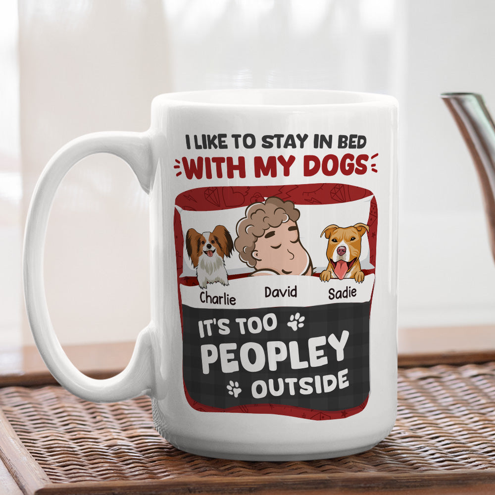 Personalized Custom Coffee Mug - Ideal for Staying in Bed with Your Dogs