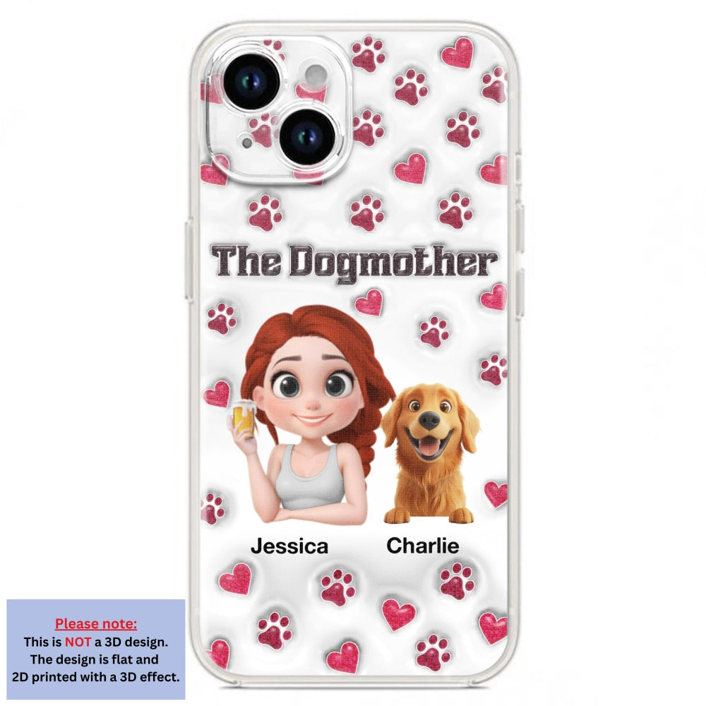 Slay Cartoon Dog Mother - Exclusive Personalized Custom 3D Inflated Effect Phone Case for Stylish Protection