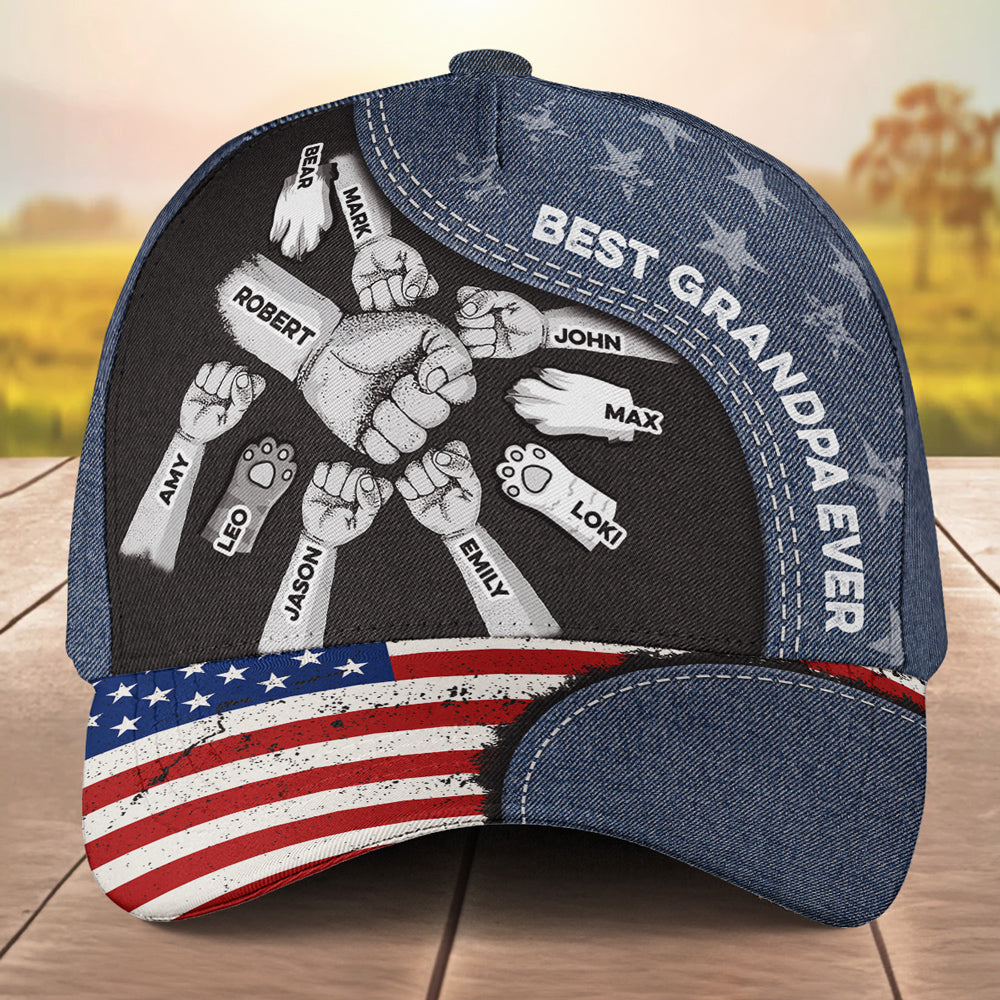 Best Papa Ever Version 2 - Personalized Custom Dog Parent Cap for Maximum Comfort