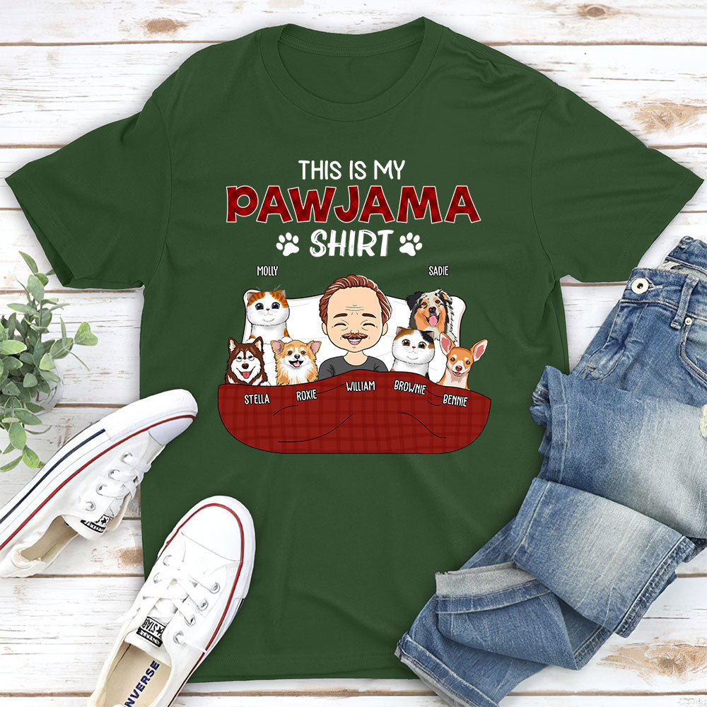 Pajama Shirt Version 3 - Personalized Custom Unisex 5.3 oz T-shirt with Copyrighted Artwork