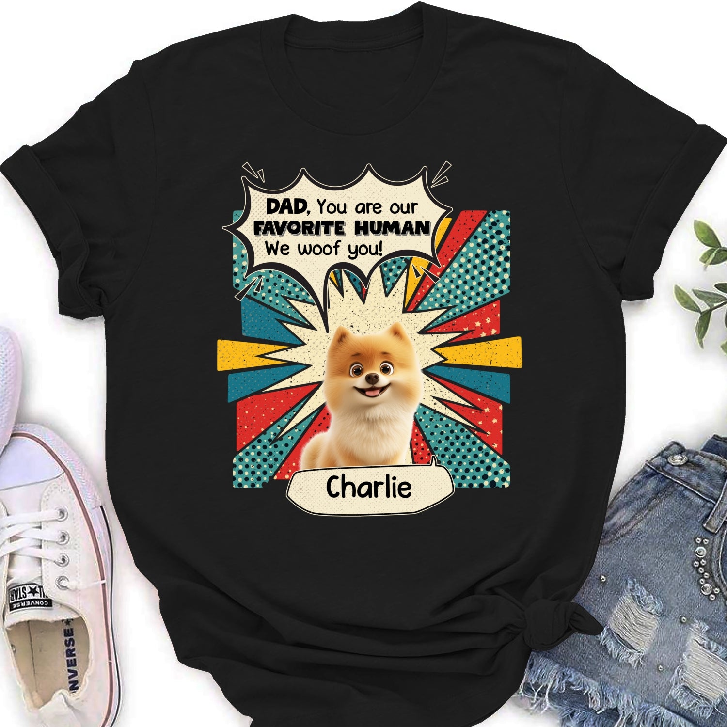 You Are My Favorite Human - Customizable Personalized Women's T-shirt for Pet Lovers