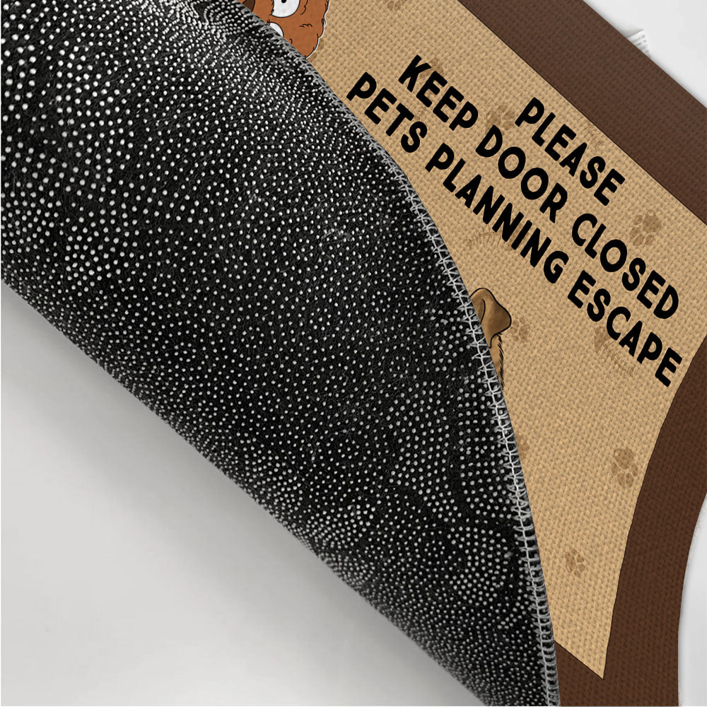 Personalized Custom Doormat to Keep Pets from Opening the Door