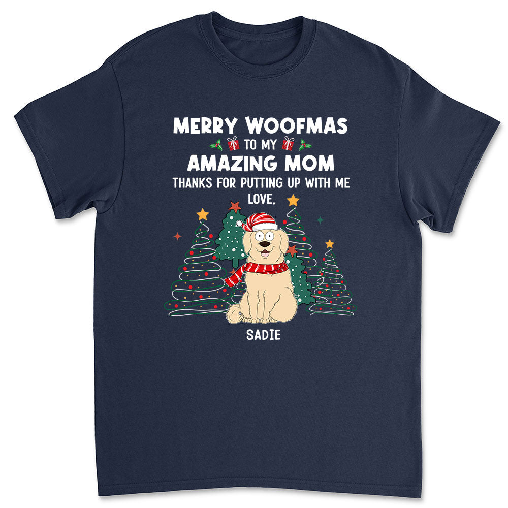 Putting Up With Us - Personalized Custom Unisex 5.3 oz T-shirt for Pet Lovers