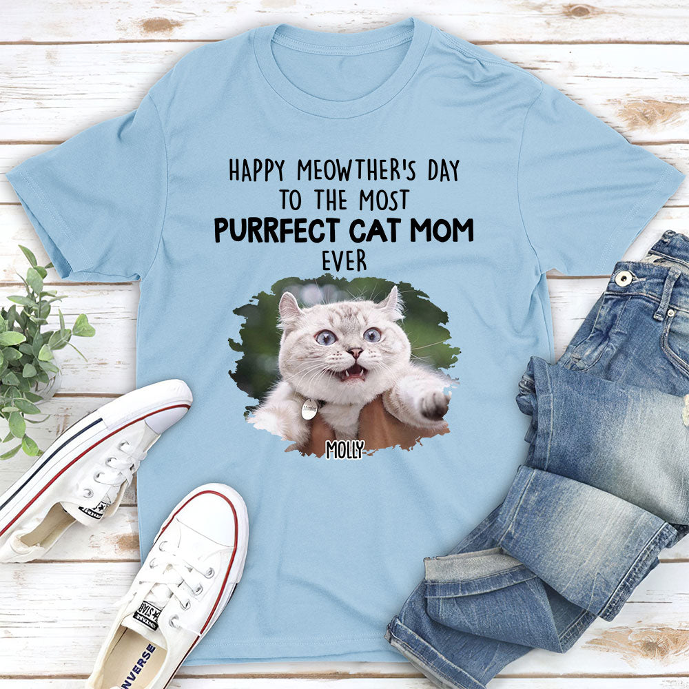 Purrfect Customizable Unisex Cat Mom T-shirt - Ideal Gifts For Cat Lovers
