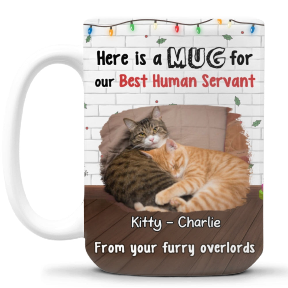 Personalized Custom Cat Mom and Dad Photo Coffee Mug - Ideal for All Beverages