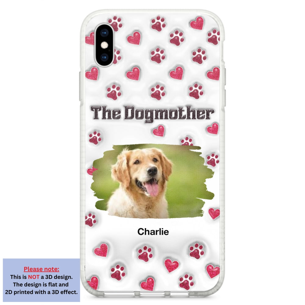 Slay Cartoon Dog Mother Photo - Personalized Custom 3D Inflated Effect Premium Phone Case for All Occasions