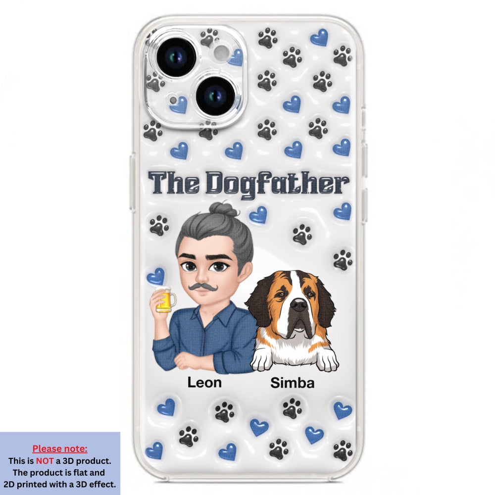 Stylish Dog Dad - Exquisitely Personalized Custom 3D Inflated Effect Smartphone Case