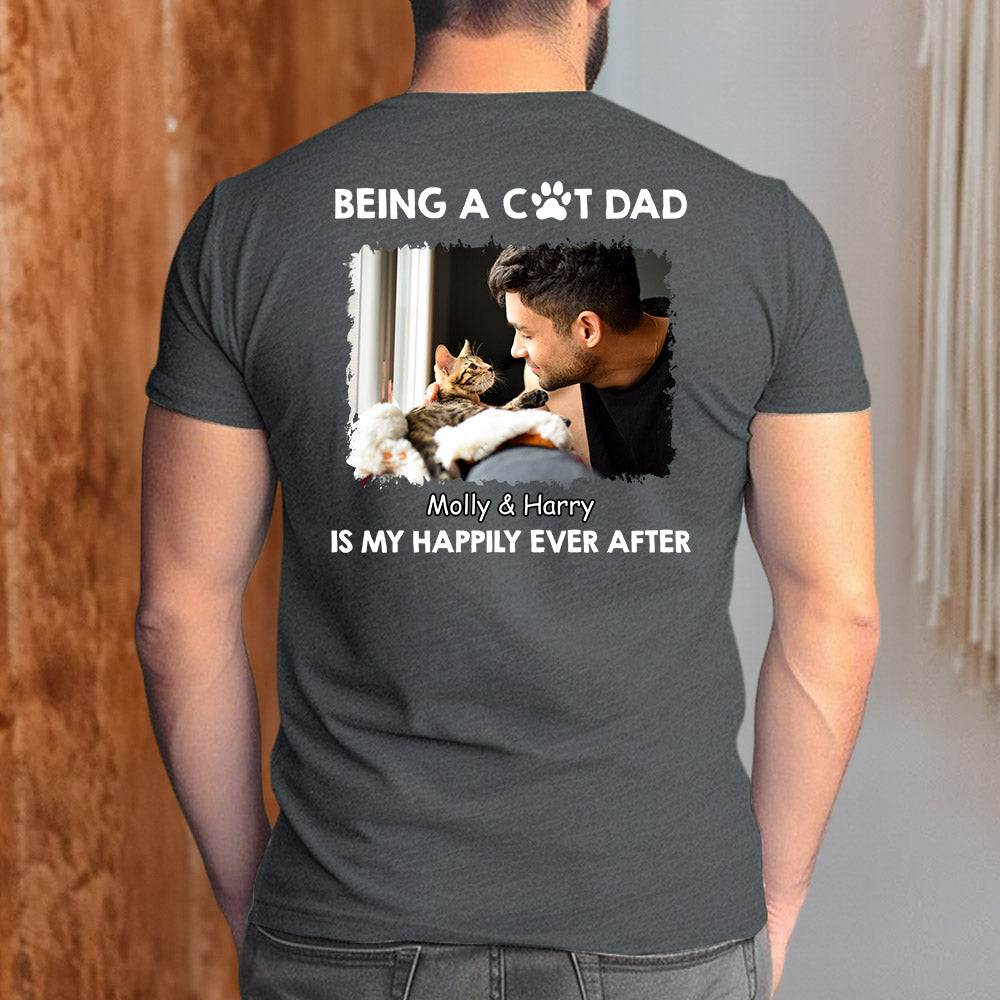 Happy Together Photo - Personalized Custom Unisex 5.3 oz T-shirt for Pet Lovers
