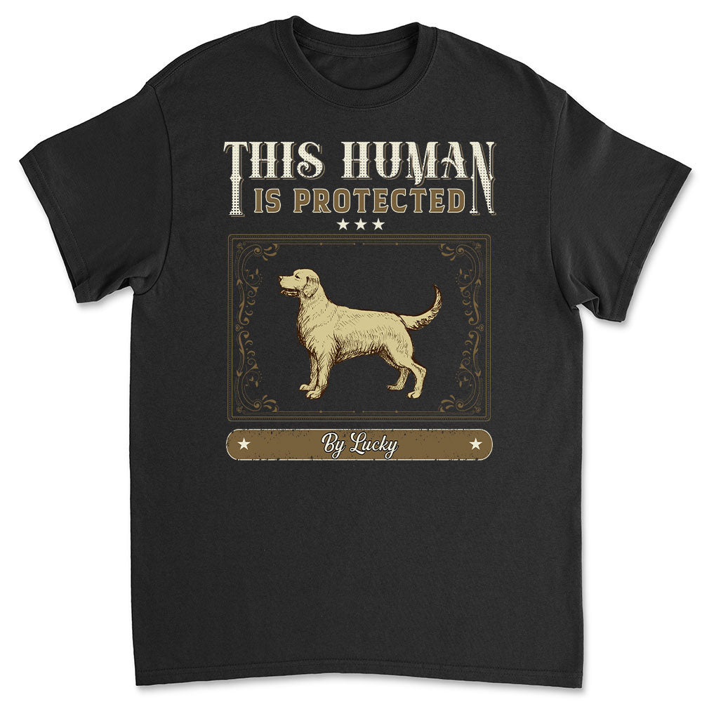 Vintage Dog Protected Personalized Custom Unisex 5.3 oz T-shirt for Pet Lovers