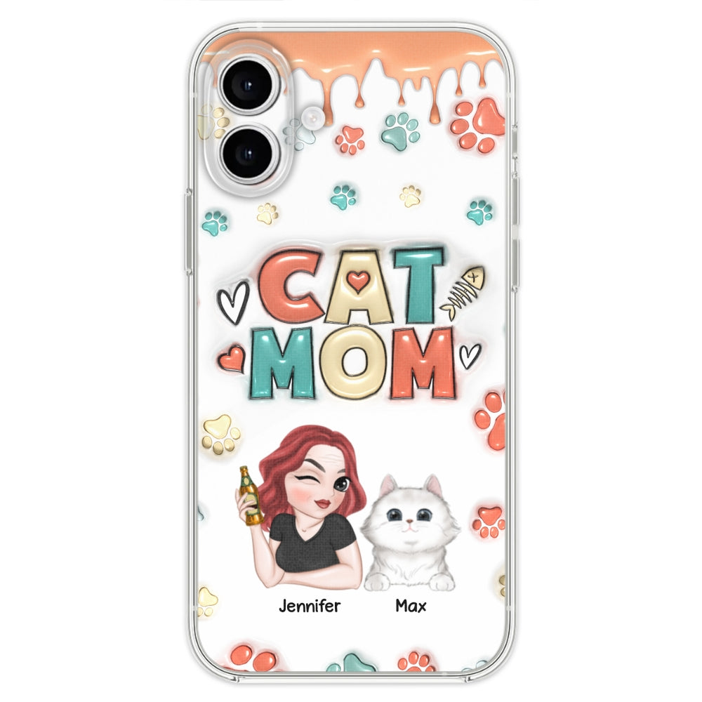 My Lovely Cat - Personalized Custom 3D Inflated Effect Smartphone Case for Unique Style