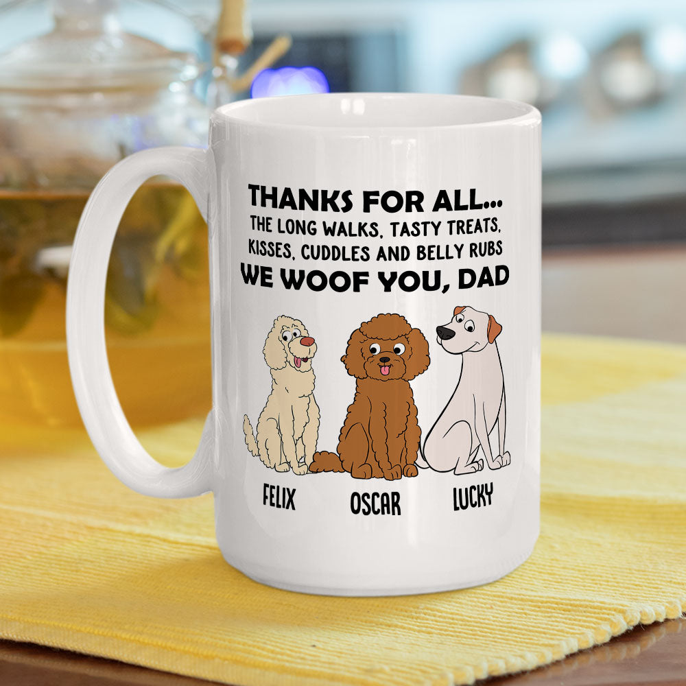 Thanks For All - Personalized Custom 11oz & 15oz Coffee Mug for Pet Lovers