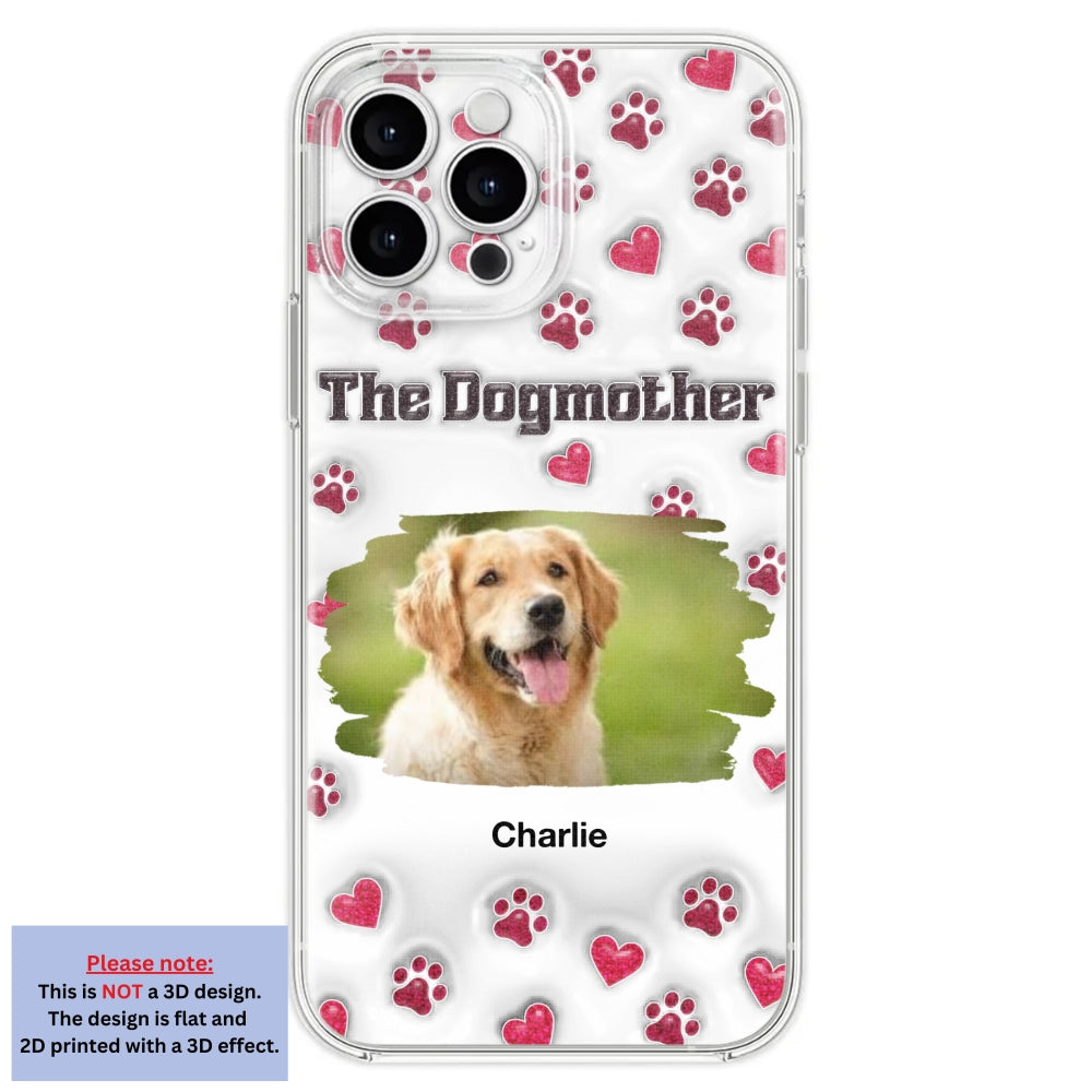 Slay Cartoon Dog Mother Photo - Personalized Custom 3D Inflated Effect Premium Phone Case for All Occasions