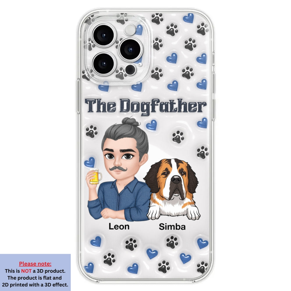 Stylish Dog Dad - Exquisitely Personalized Custom 3D Inflated Effect Smartphone Case