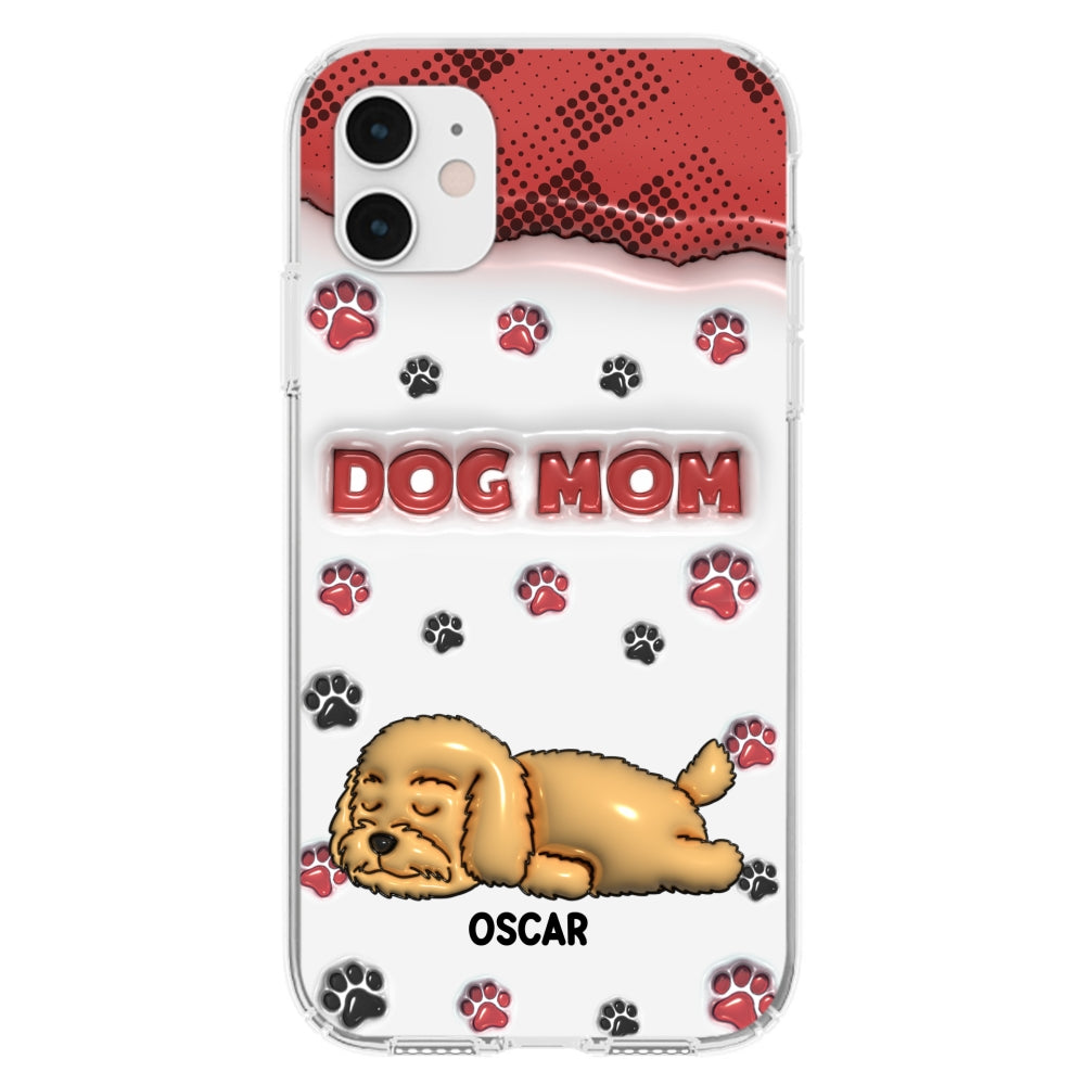 Dog Mom Version 2 - Exquisite Personalized Custom 3D Inflated Effect Phone Case for Fashion - Forward Dog Lovers