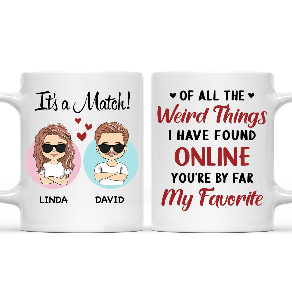 You Are My Favorite - Personalized Custom Coffee Mug for Couples (11oz & 15oz)