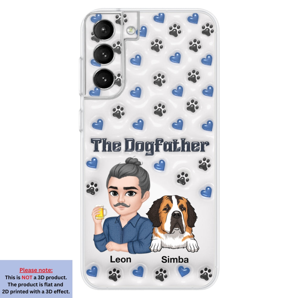 Stylish Dog Dad - Exquisitely Personalized Custom 3D Inflated Effect Smartphone Case