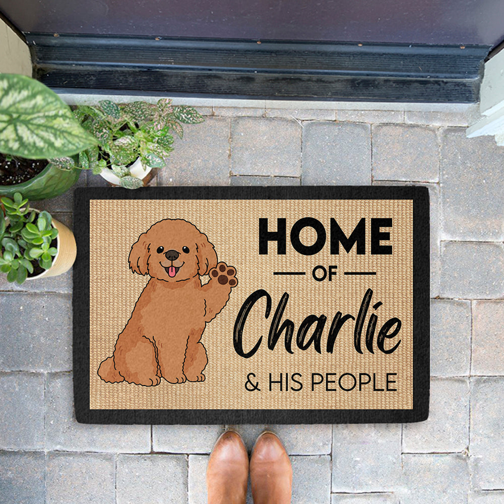 Home Of Dog - Personalized Custom Dog Picture Doormat for Pet Lovers