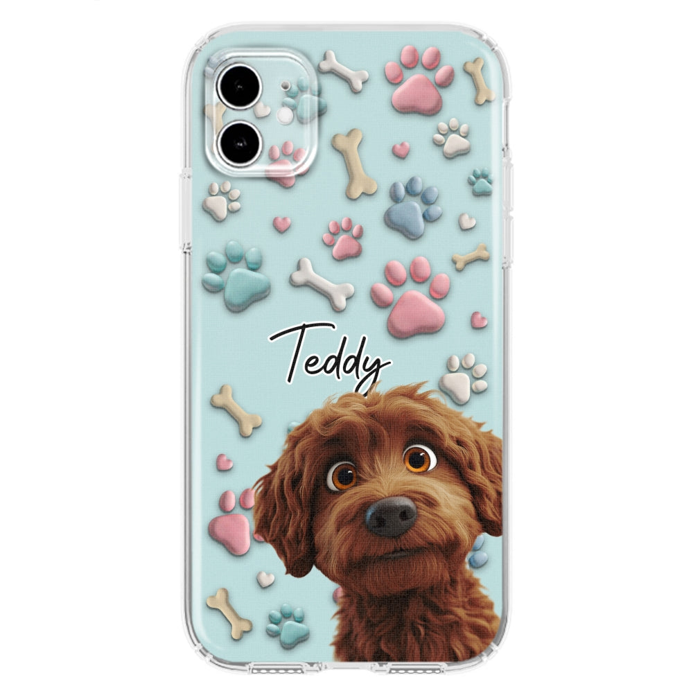 Adorable Dog Cartoon - Customizable Personalized Phone Case for Fashion-Forward Users