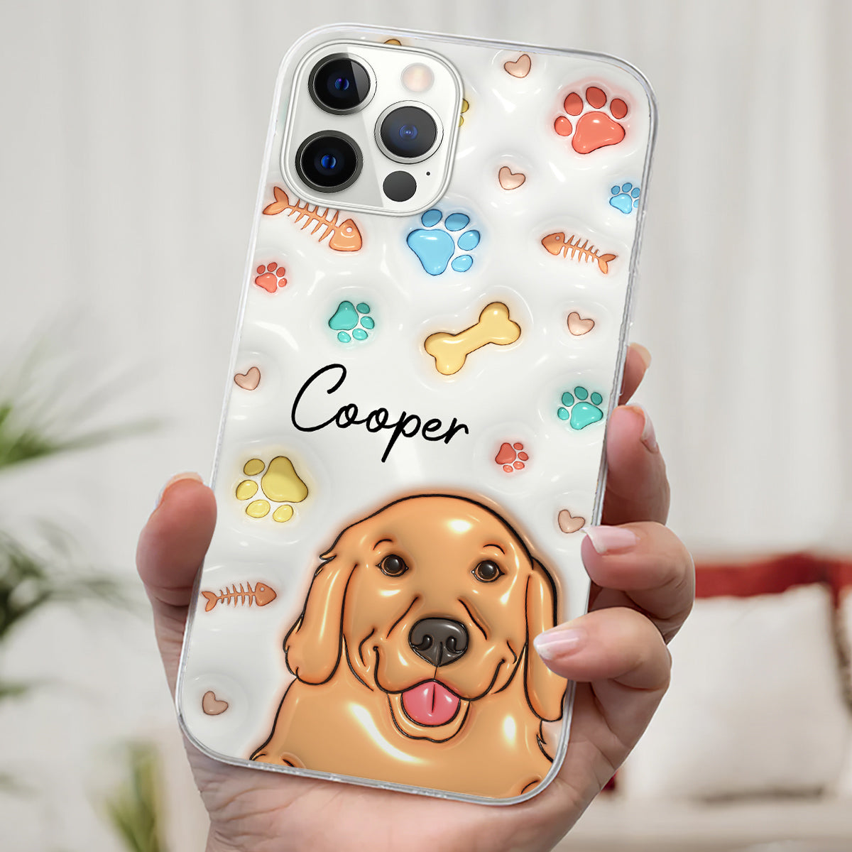 My Lovely Fur Babies Ver Pet - Personalized Custom 3D Inflated Effect Phone Case for All Smartphones