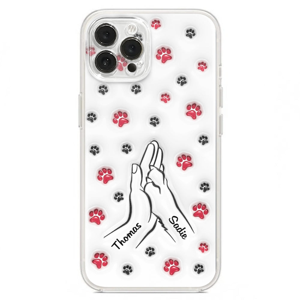Personalized Custom 3D Inflated Effect Paw And Hand Design Phone Case for Smartphones