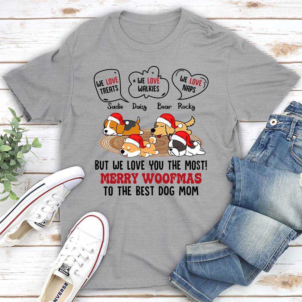 But I Love You The Most - Personalized Custom Unisex 5.3 oz T-shirt for Pet Lovers