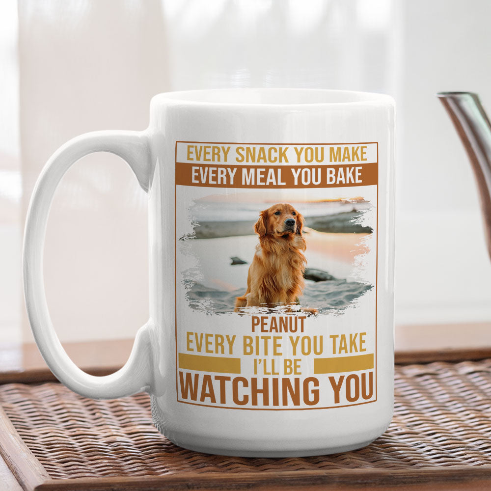Personalized Custom Snack And Meal Coffee Mug for Pet Lovers