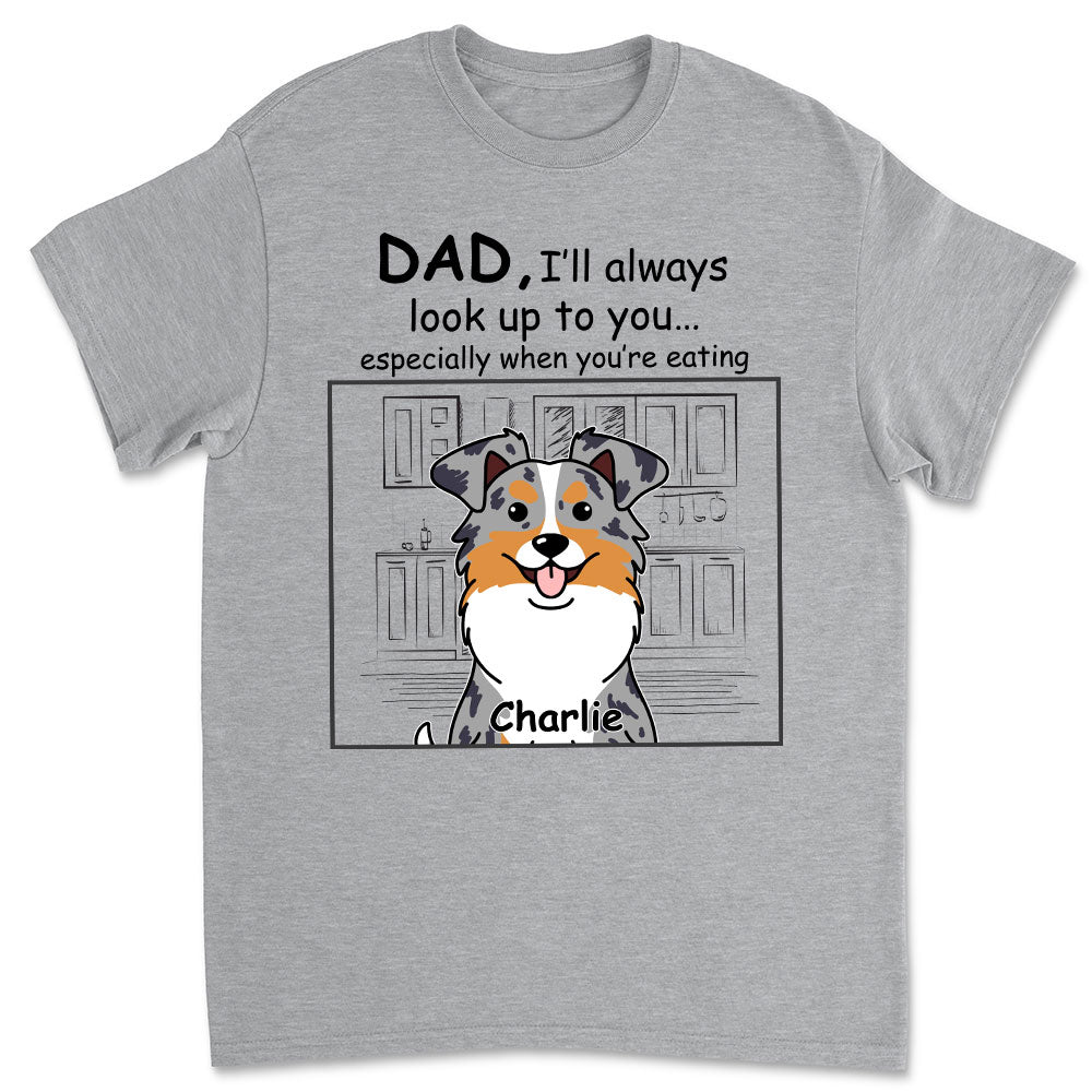 Look Up - Personalized Custom Unisex 5.3 oz T-shirt for Pet Lovers