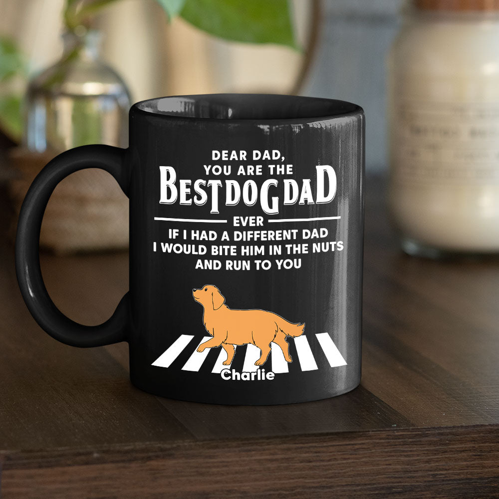Dogs Run To You 2 - 11oz & 15oz Personalized Custom Black Ceramic Coffee Mug