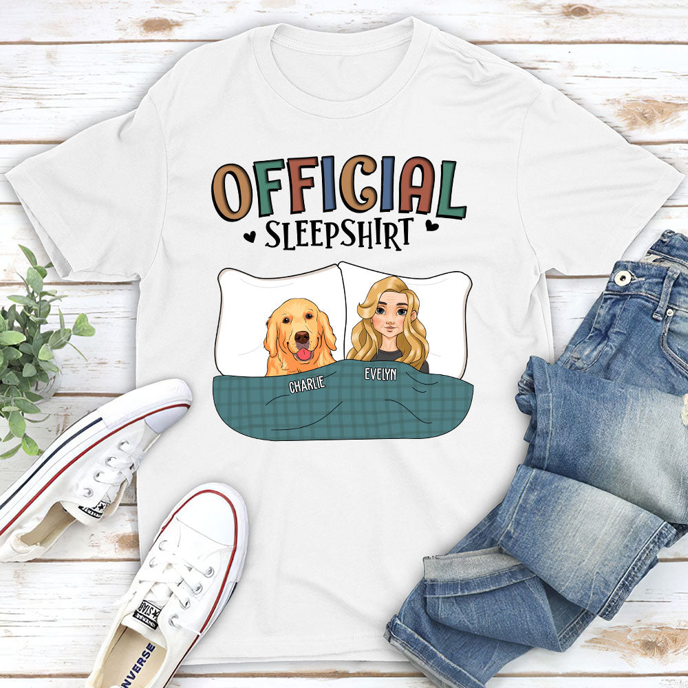 Official Personalized Custom Unisex Sleepshirt With Adorable Pets - 5.3 oz