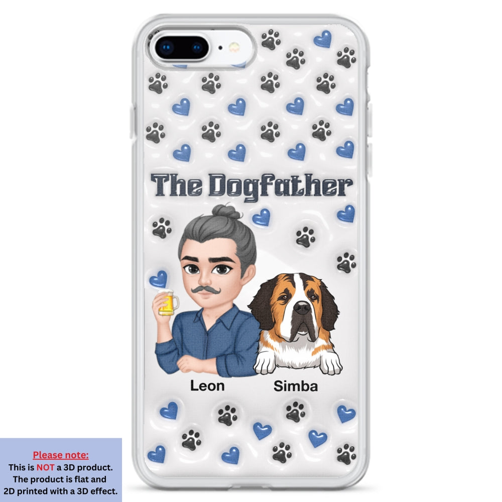 Stylish Dog Dad - Exquisitely Personalized Custom 3D Inflated Effect Smartphone Case