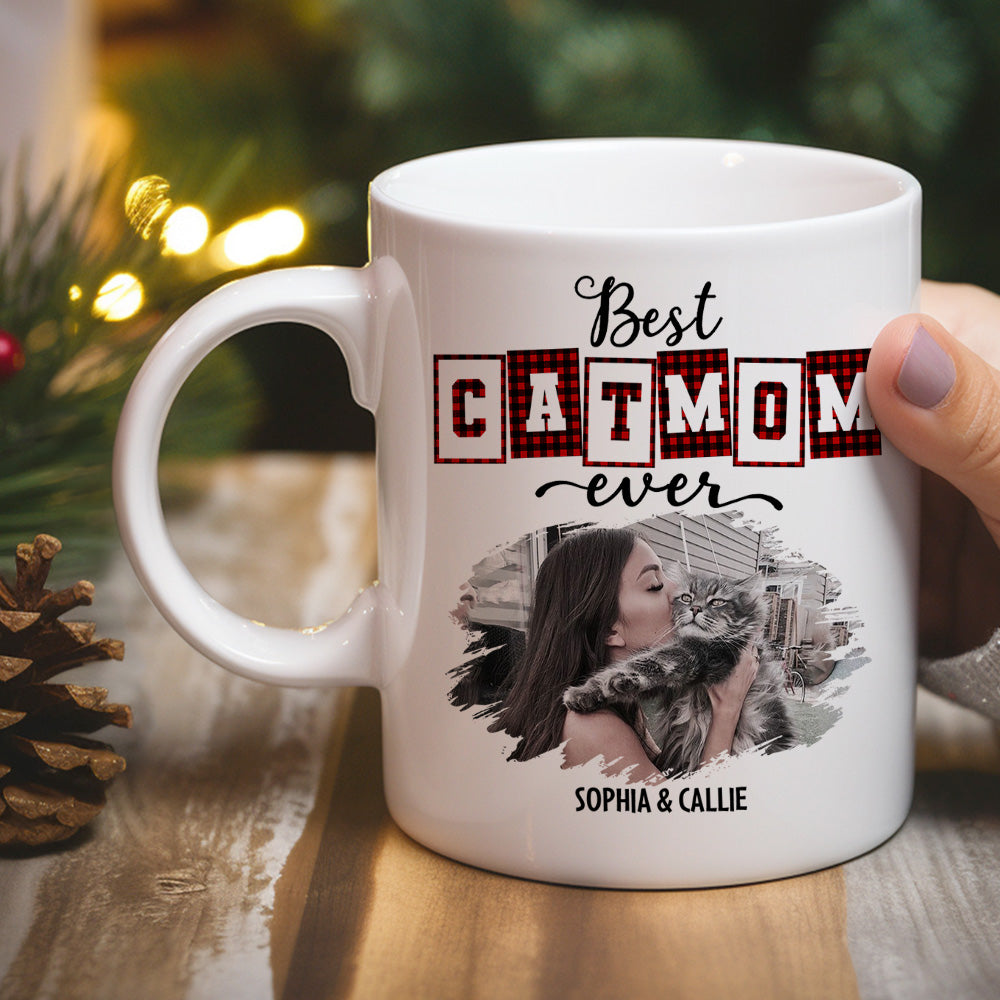 Top-Rated Personalized Custom Coffee Mug for the Best Cat Mom and Dad of the Year
