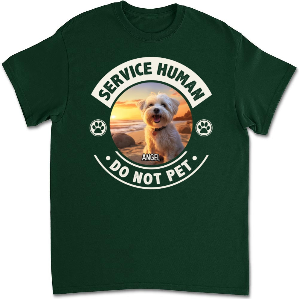 Customizable Unisex Service Human and Dogs Photo Personalized T-Shirt