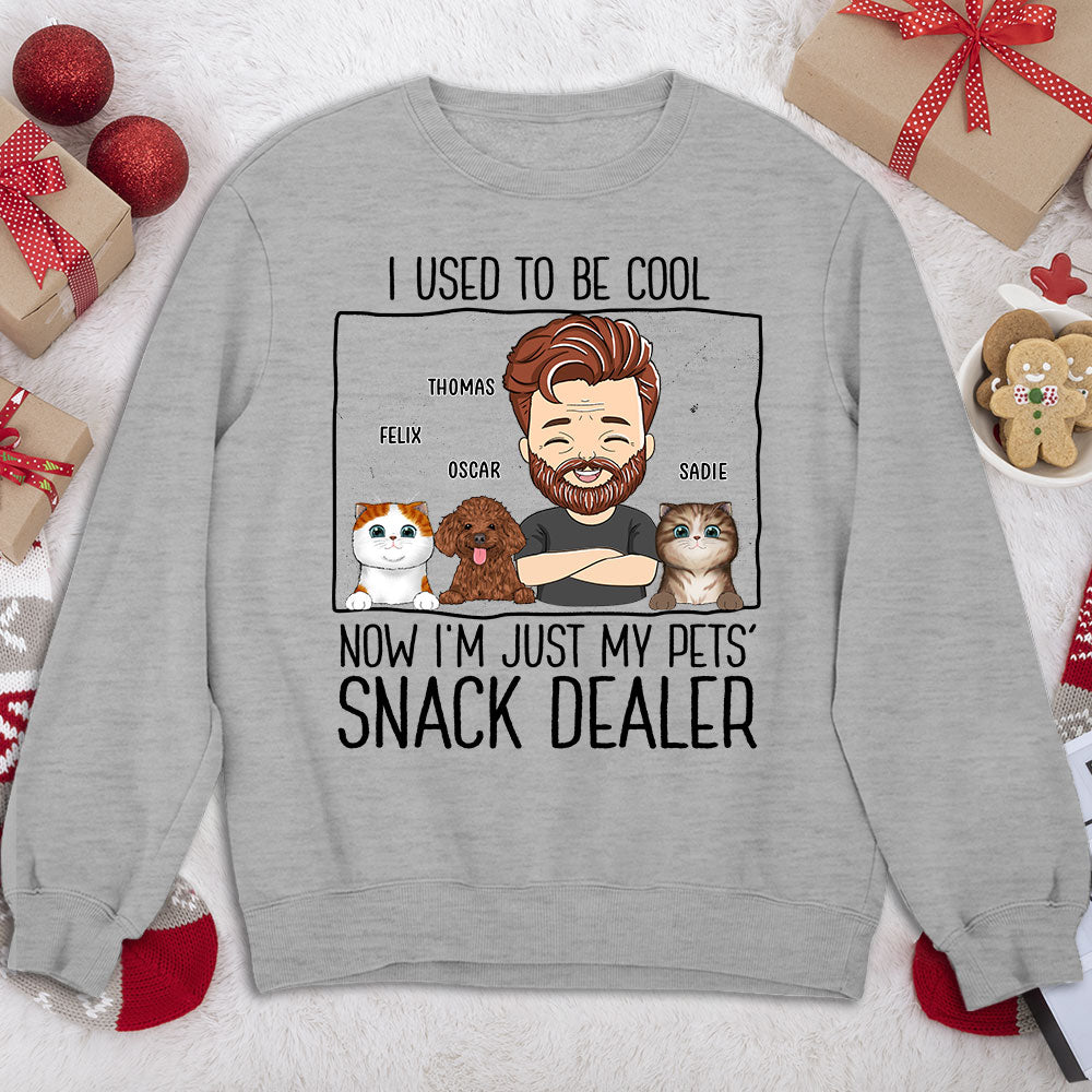 Just A Pet Snack Dealer - Personalized Custom Unisex 8.0 oz Sweatshirt for Pet Lovers