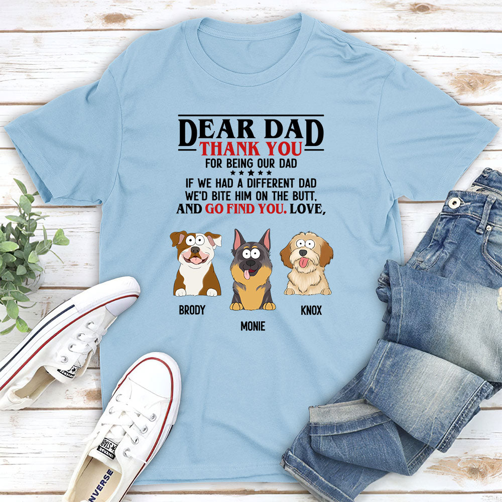 Thank You For Being My Mom - Personalized Custom Unisex 5.3 oz T-shirt for Pet Lovers