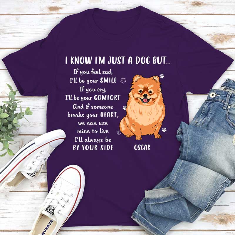 By Your Side - Personalized Custom Unisex 5.3 oz T-shirt for Pet Lovers