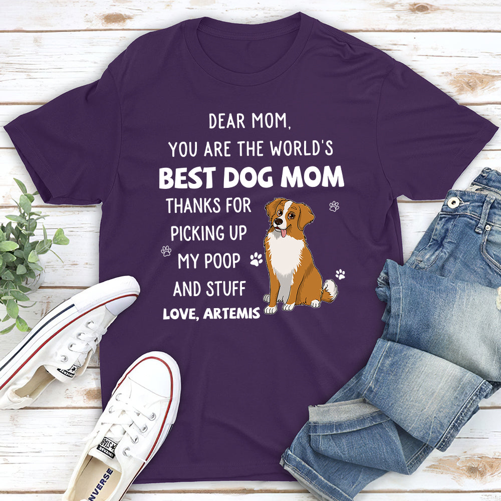 Thank You For Picking Up My Poop - Premium Personalized Custom Unisex T-shirt