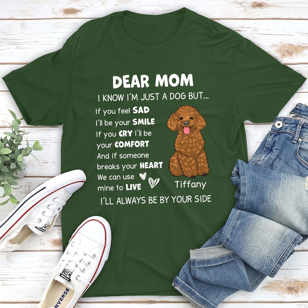 I‘ll Always Be By Your Side - Personalized Custom Unisex 5.3 oz T-shirt for Pet Lovers